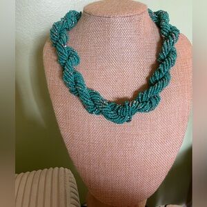 Elegant Turquoise Beaded Necklace